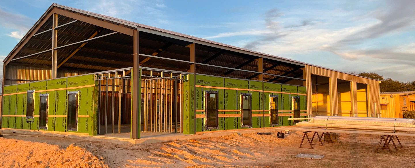 metal barn construction